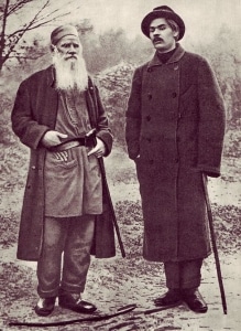 Толстой и Горький, 1900 год