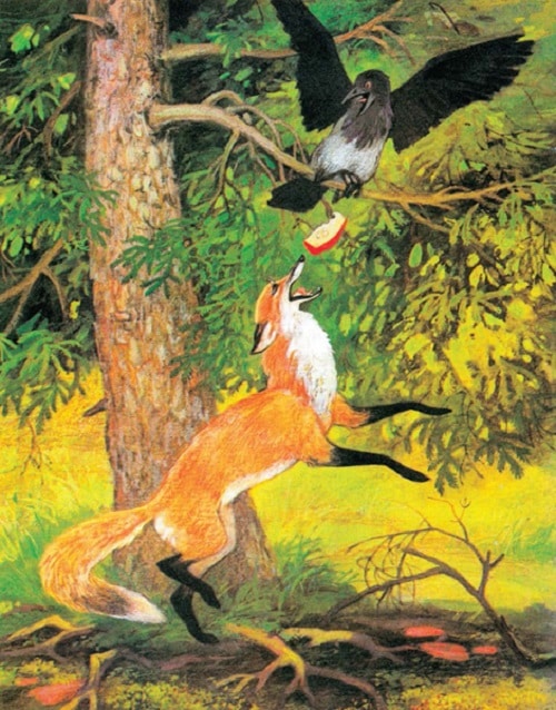 Ворона и лисица. Иван Крылов.
